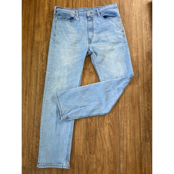 Vintage Levi Strauss 505 Jeans Destroyed Regular Mens 38x32 Light Medium Wash - Picture 11 of 12